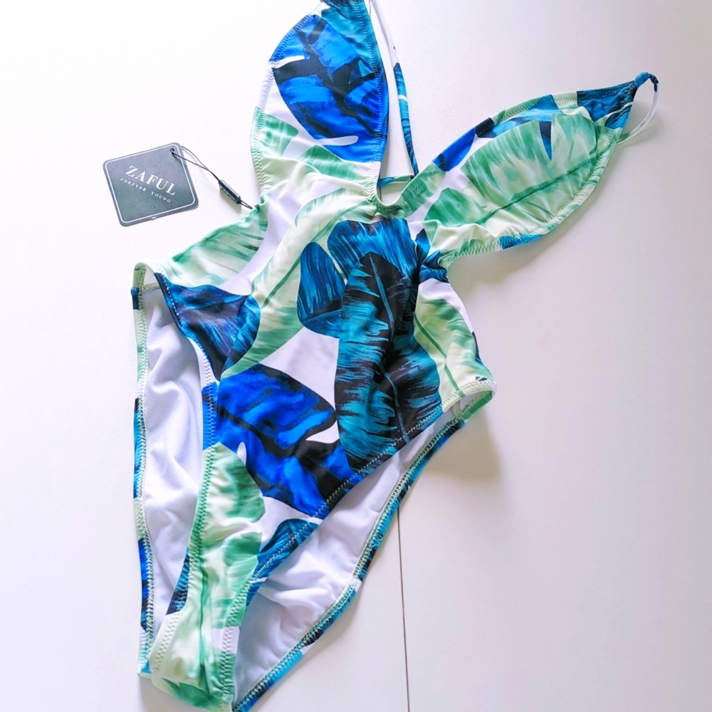 NEW One-piece Tropical Swimsuit